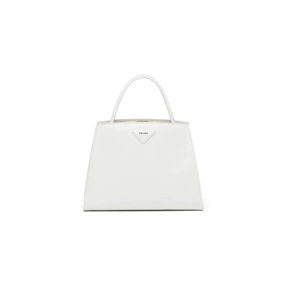 PRADA LEATHER WHITE HANDBAGS 1BA328 (31*23*14.5cm) 